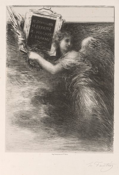 O gênio da música de Ignace Henri Jean Fantin-Latour
