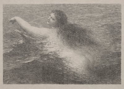 O gênio da água de Ignace Henri Jean Fantin Latour
