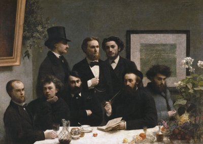 Um canto da mesa de Henri Fantin-Latour