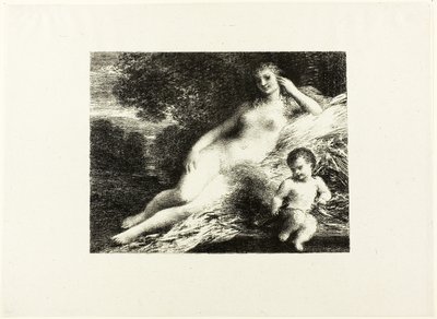 Vênus e Cupido, segunda placa de Ignace Henri Jean Fantin-Latour
