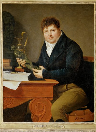 Antoine-Andre Ravrio, bronzeiro imperial, primo do artista ... de Henri Francois Riesener