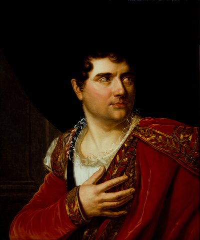 Retrato de Jean-Baptiste-Sauveur Gavaudan 1772-1840, ca 1799. de Henri Françoiss Riesener