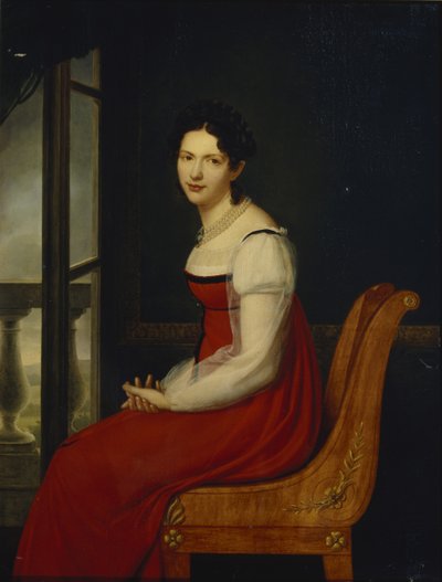 Retrato da princesa Varvara Sergeyevna Dolgorukova 1793-1833, n Ge Gagarina, ca 1820 de Henri Françoiss Riesener