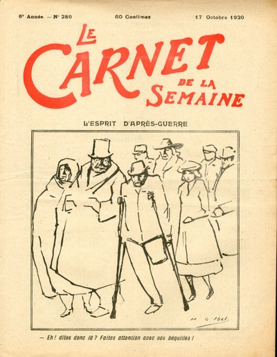 Capa do "Le Carnet de la semaine", Satirical in Colour de Henri Gabriel Ibels