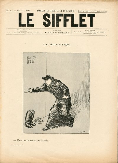 Le Whistle, número 14, Satirique en N & B de Henri Gabriel Ibels