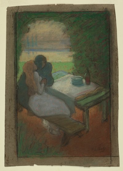 Amantes em uma árvore de Henri-Gabriel Ibels
