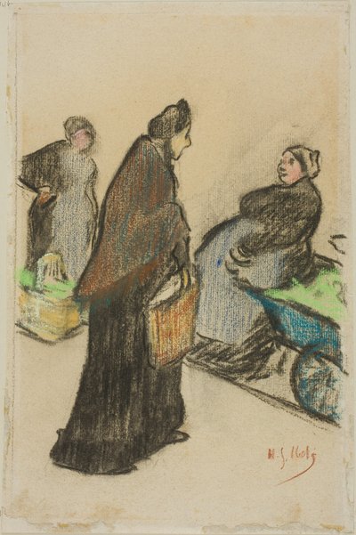 Mulheres do mercado de Henri-Gabriel Ibels