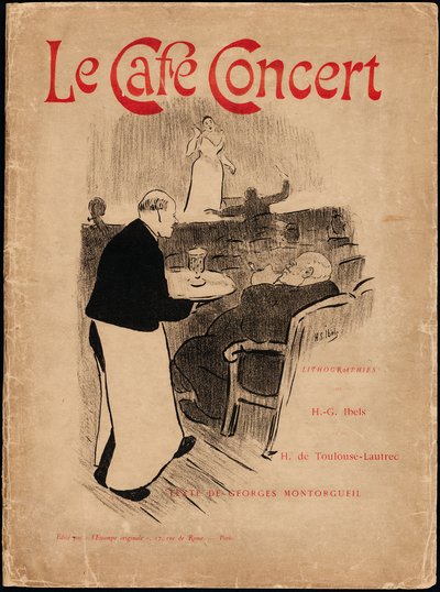 Capa da carteira para o Le Café-Concert de Henri-Gabriel Ibels