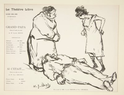 Programa do Teatro Livre: Vovô de Henri Gabriel Ibels