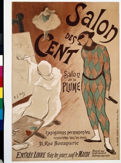 Salon des Cents, 1893 de Henri Gabriel Ibels