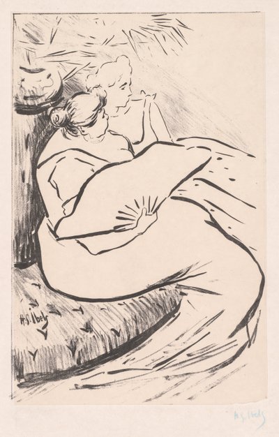 Mulher sentada, ca. 1895-1900. de Henri Gabriel Ibels
