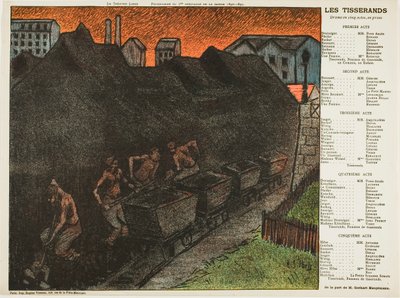 Sétimo espetáculo: Les Tisserands, para Le Théatre Libre de Henri-Gabriel Ibels