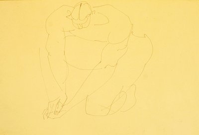 Ajoelhamento Masculino II de Henri Gaudier Brzeska