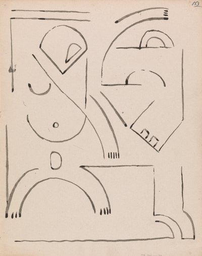 Composição da Figura Abstrata de Henri Gaudier Brzeska
