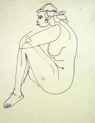 Fêmea Nua Sentada de Henri Gaudier Brzeska