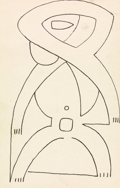 Estudo da Figura para um Desenho de Relevo de Henri Gaudier-Brzeska