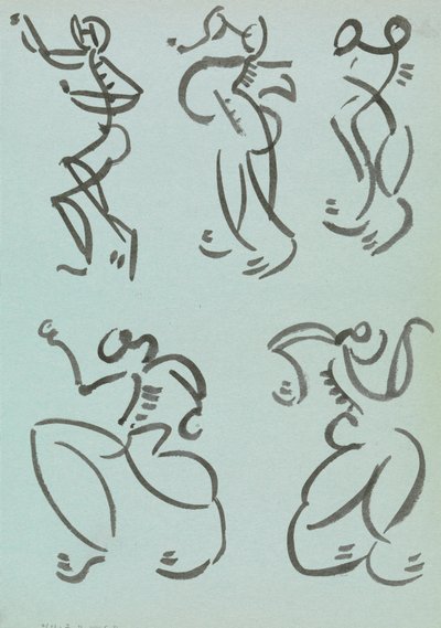 Cinco Estudos de Figuras Dançantes de Henri Gaudier-Brzeska