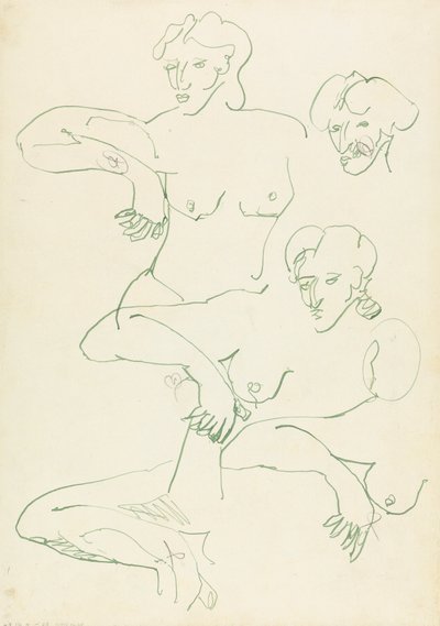 Cinco Estudos de uma Figura Feminina de Henri Gaudier Brzeska