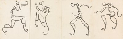 Friso de Quatro Figuras Dançantes de Henri Gaudier-Brzeska
