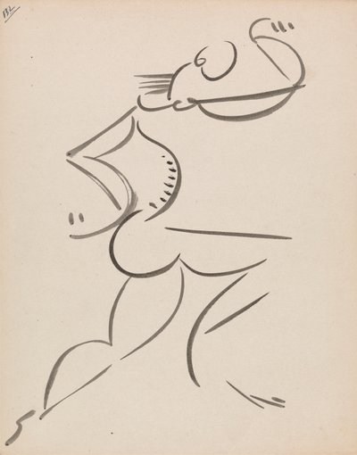 Figura de Dança Masculina, em Perfil de Henri Gaudier Brzeska