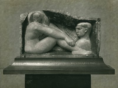 Odalisque (Homem e Mulher) 1912-13 (alabastro) de Henri Gaudier Brzeska