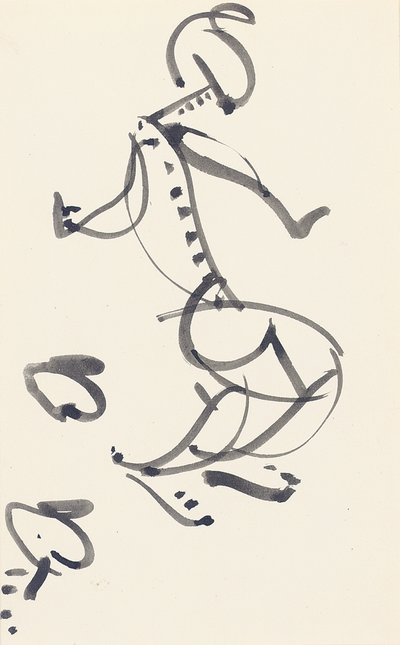 Estudo para "Red Stone Dancer", 1914 de Henri Gaudier Brzeska