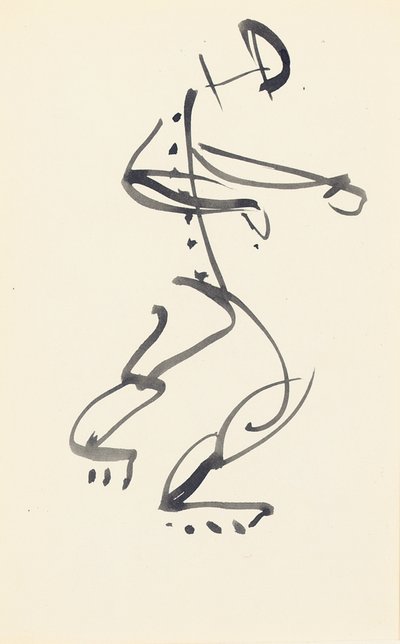 Estudo para "Red Stone Dancer", 1914 de Henri Gaudier Brzeska