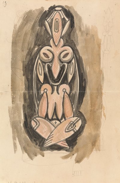 Estudo para uma Coluna Escultórica de Henri Gaudier-Brzeska