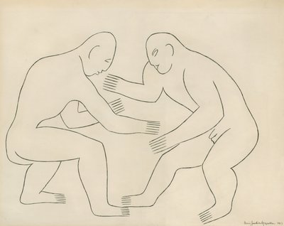 Os lutadores de Henri Gaudier Brzeska
