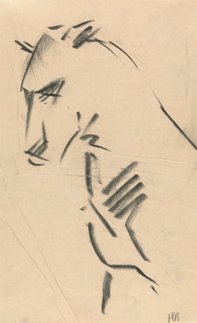 Vista de três quartos de uma Lioness de Henri Gaudier Brzeska