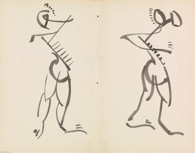 Duas Figuras Dançantes de Henri Gaudier Brzeska