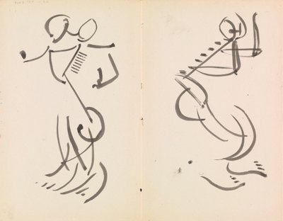 Duas Figuras Dançantes de Henri Gaudier-Brzeska