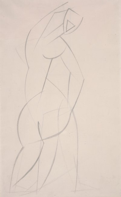 Sem título (estudo para o dançarino Red Stone) de Henri Gaudier Brzeska