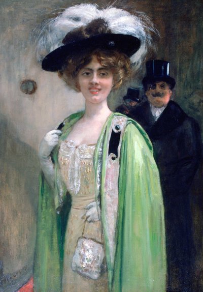 Um casal chegando em um evento, c1872-1929 de Henri Gervex