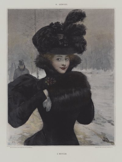 LHiver (inverno) de Henri Gervex