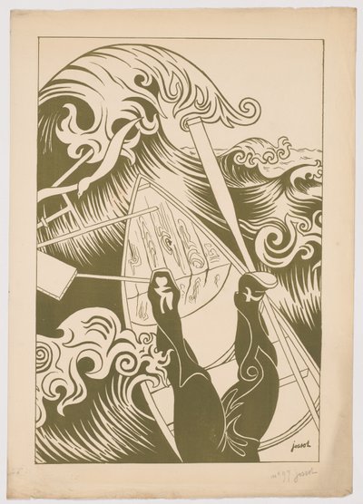 A Onda (La Vague) de Henri Gustave Jossot