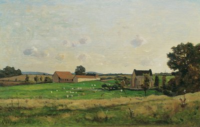 A Propriedade de Saulce (Depto. Gonne) de Henri Joseph Harpignies