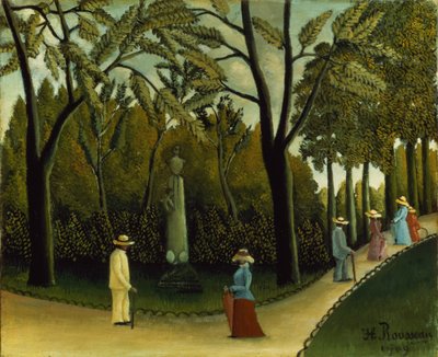 O Monumento a Chopin nos Jardins de Luxemburgo de Henri J.F. Rousseau