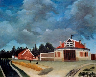 A fábrica de cadeiras Pintura por Henri Rousseau dit le Douanier Rousseau (1844-1910) Século XX Sol. 0,46x0,38 m Paris, Musee de l