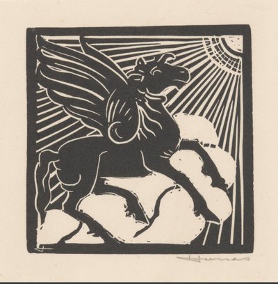 Cavalo alado de Henri Jonas (signed by artist)