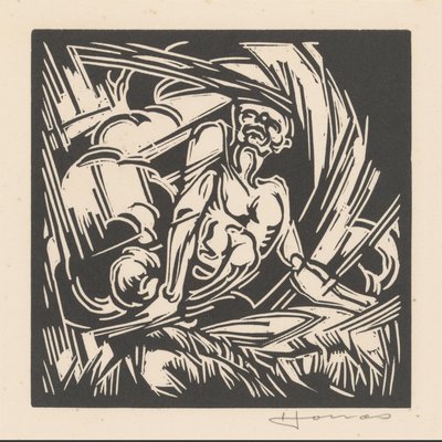 Personificação do vento de Henri Jonas (signed by artist)