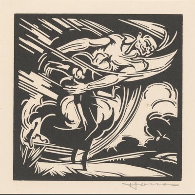 A mulher e o vento de Henri Jonas (signed by artist)