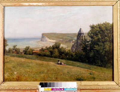 Vista tirada da Pintura do Treporto por Constant Dutilleux (1807-1865). 1865. Dim. 0,38 x 0,55 m. Douai, Museu do Chartreuse de Henri Joseph Constant Dutilleux