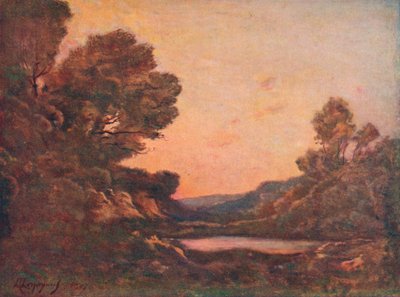 Pôr do sol, 1907 de Henri Joseph Harpignies