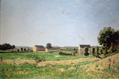 Paisagem em Saulce, Yonne de Henri Joseph Harpignies