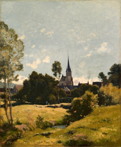 A Igreja da Aldeia de Henri Joseph Harpignies
