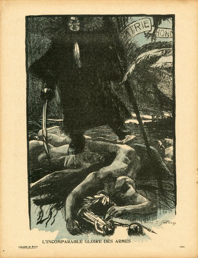 A Placa de Manteiga, número 180, de cor satírica de Henri Jules Ferdinand Bellery Defontaines