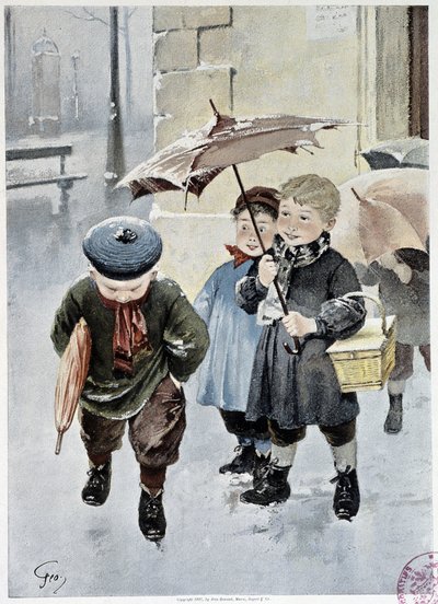 Uma aguarela independente - por Geoffroy em "Le Figaro Illustré", Maio de 1901 de Henri Jules Jean Geoffroy