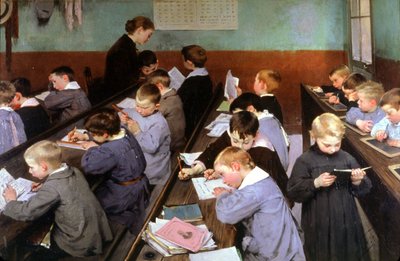 Aula para crianças de Henri Jules Jean Geoffroy
