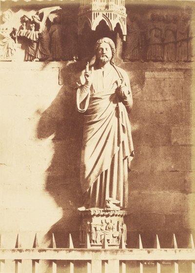 Estátua de Cristo, Catedral de Reims de Henri Le Secq